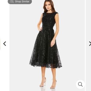 Brand new Mac Duggal Sequined Cap Sleeve Fit and Flare Dress size 6